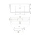 Επικαθήμενος Νιπτήρας Πορσελάνης 100x45cm Cerastyle Arte 0478000-u Λευκό Επικαθήμενος Νιπτήρας Πορσελάνης 100x45cm Cerastyle Arte 0478000-u Λευκό